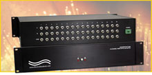 Model 6259R RoHS Compliant 16-Channel ST Simplex Fiber Optic A/B/OFFLINE Switch