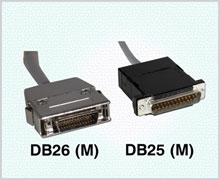 Motorola / Codex Compatible Cables DB26 (M) / DB25 (M) 1' Cat. No. 920123-001