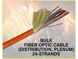 260423 Bulk Fiber Optic Cable, Distribution Style, Multimode, Plenum OFNP, 62.5/125