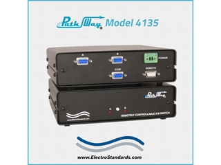 Catalog # 303135 Model 4135 DB9 A/B Switch with TTL Signaling & Contact Closure Remote Control, Desktop