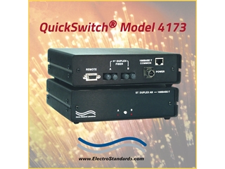 Switch/Converter Catalog # 303173 - Model 4173 Fast Ethernet RJ45 to ST Duplex Fiber Optic, Ruggedized