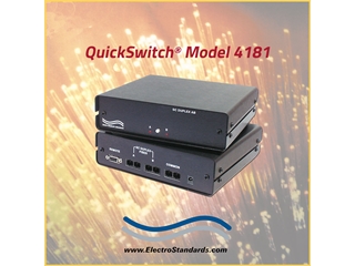 Catalog # 303181 - Model 4181 Auto Fallback SC Duplex 1300nm Fiber Switch with RS232 Remote