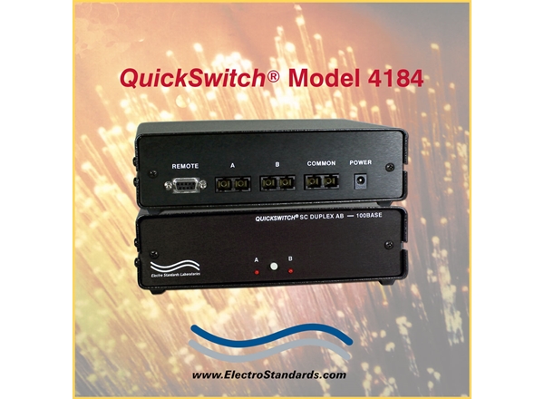 Fiber Optic Switch SC Duplex, Model 4184 with Password Protection, RS232 Remote Catalog # 303184