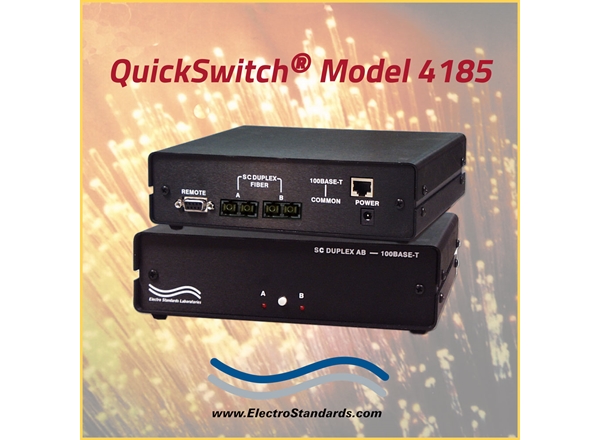 Model 4185 SC Duplex A/B Fiber Switch