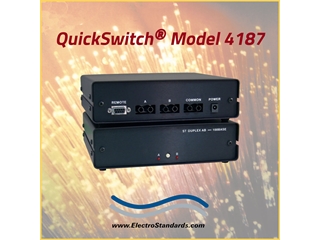 303187 - Model 4187 ST Duplex A/B Fiber Switch RS232 Remote & Password Protection