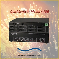 Fiber Optic 8-Way Fiber Optic Switch Converter w/Remote