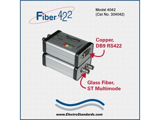 304042 - Model 4042 High Speed ST Fiber to RS422 Interface Converter