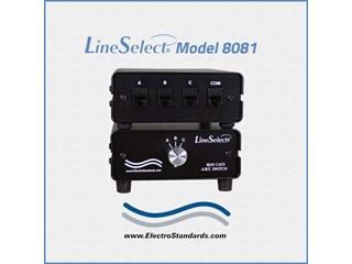Catalog # 304081 - Model 8081 RJ45 3-Position, Cat 5 Switch