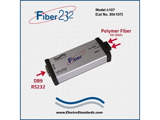 304107 - Model 4107 F07 POF Fiber/RS232 Converter