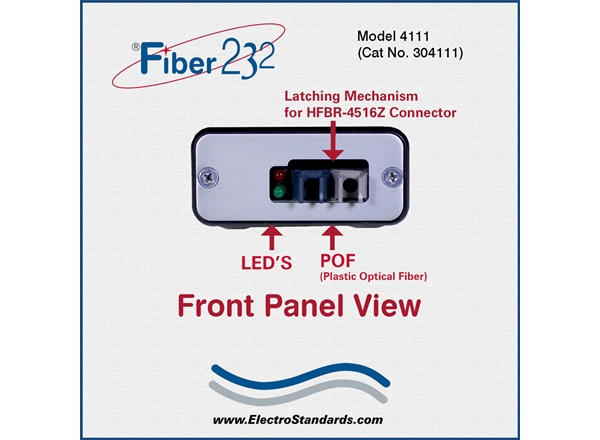 POF to Rs232 DB9 Port Converter, compatible with HFBR-4516Z