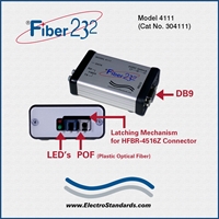 POF to Rs232 DB9 Port Converter, compatible with HFBR-4516Z