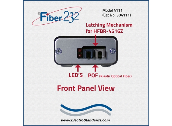 Model 4113 POF to RS232 DB9