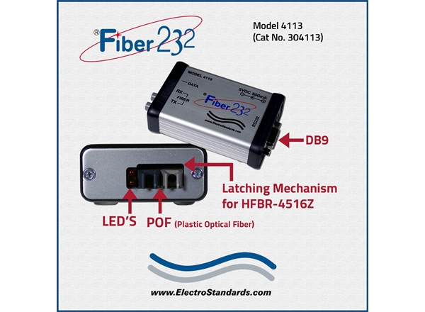 Model 4113 POF to RS232 DB9