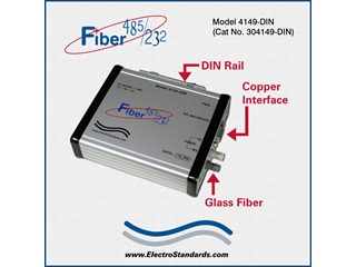 304149-DIN - 4149-DIN Hi-Speed Rugged ST Fiber-to-RS-485/422/232 Converter