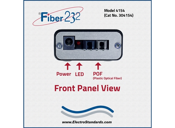 POF Fiber Repeater with RS232 Monitor Port