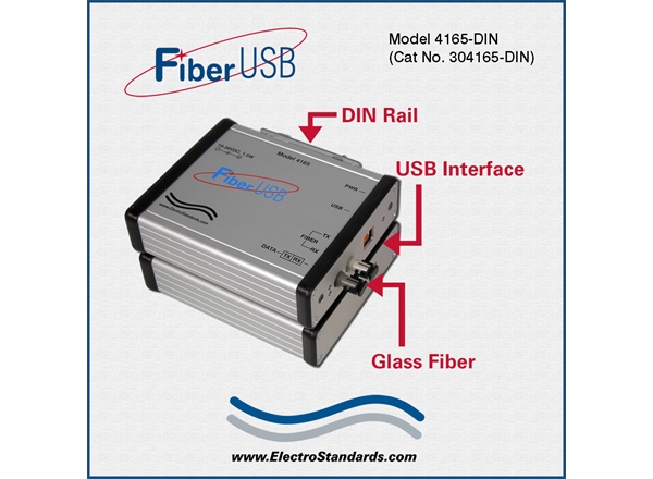 High Speed Rugged ST Fiber-to-USB Interface Converter
