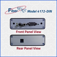 Model 4172-DIN front and rear panel View