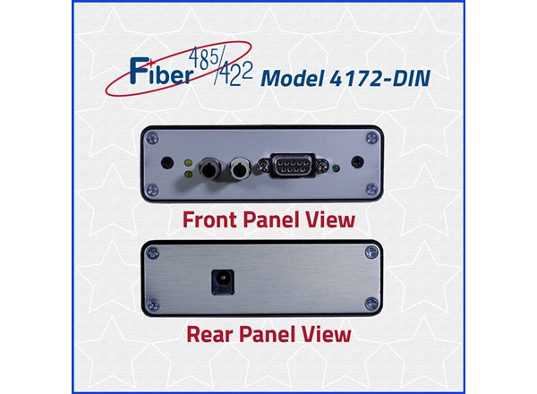 Model 4172-DIN front and rear panel View