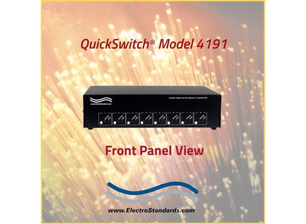8-Way Fiber Switch / Converter with Remote