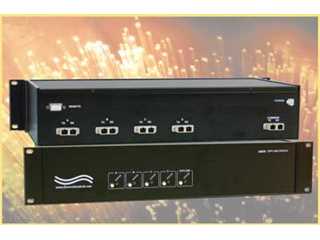 Catalog # 304192 - Model 4192 SC Duplex A/B/C/D/Off-Line Fiber Switch, with Voltage Excitation Remote Control