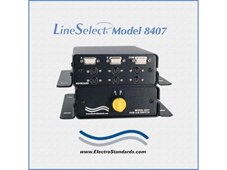 * KVM Switch with MIL Knob * Model 8407 2-Positions, Mounting Brackets, Catalog # 304264 