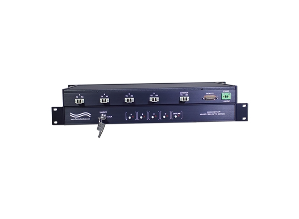 LC A/B/C/D/OFFLINE Fiber Switch with Keylock