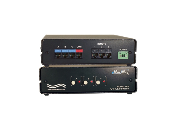 Model 4409 RJ45 ABC Switch, Triple RS232 Remotes