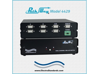 304429 Model 4429 2-Channel DB9 A/B Switch, Remote with Autobaud Detection Mode