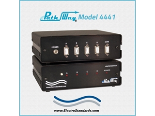 *Automatic Channel Sequencing* Model 4441,  4-Channel DB9 RS232 Port Sharer, Catalog #304441