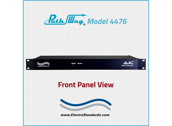 Model 4476 Red Box 2-Channel RJ45 Cat 6 Online/Offline Switch with Contact Closure and Position Feedback
