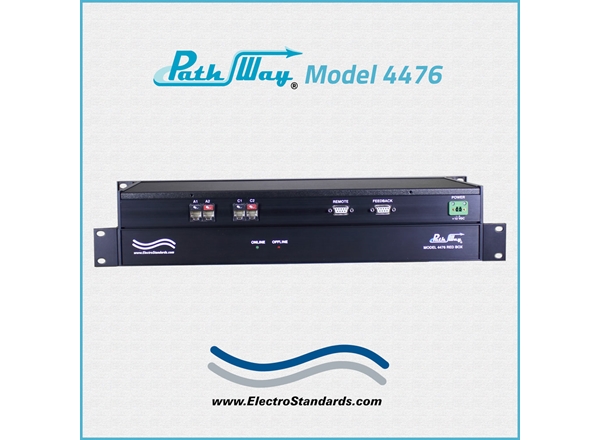 Model 4476 Red Box 2-Channel RJ45 Cat 6 Online/Offline Switch with Contact Closure and Position Feedback