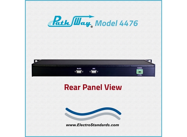 Model 4476 Red Box 2-Channel RJ45 Cat 6 Online/Offline Switch with Contact Closure and Position Feedback