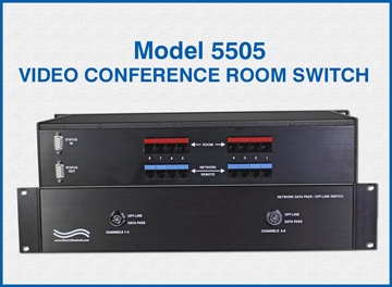 model 5505 RJ45 Cat5e Offline Video Conference Room Keylock Switch
