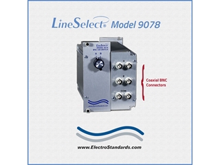 Catalog # 305873 - Model 9078  LineSelect Dual Channel Coaxial BNC A/B, 75 Ohm
