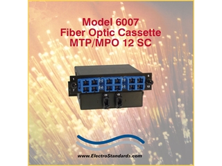 Model 6007, Catalog No. 306007, MTP/MPO, 12-Fiber Cassette, SC, Multimode, 50/125 Micron, Cross-Paired