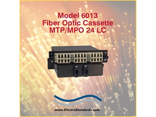 Model 6013, Catalog No. 306013, MTP/MPO 24-Fiber Cassette, LC, Multimode, 50/125 Micron, Cross Paired