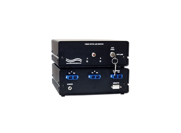6286K Gigabit SC Duplex A/B Fiber Switch, with Remote and Keylock