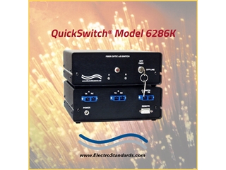 Catalog # 306186K - Model 6286K Gigabit A/B Fiber Switch, with Remote and Keylock