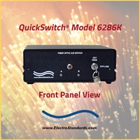 6286K Gigabit SC Duplex A/B Fiber Switch, with Remote and Keylock