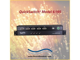 Catalog # 306195 - Model 6195 SC Duplex A/B/C/D Fiber Switch