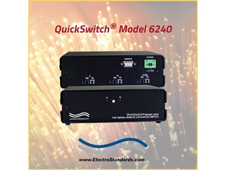 Catalog # 306240 - Model 6240 POF A/B Fiber Switch with Serial RS232 Remote