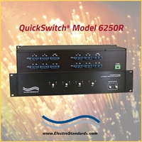 RoHS 4-Channel SC Duplex A/B Fiber Optic  Switch, Single Mode