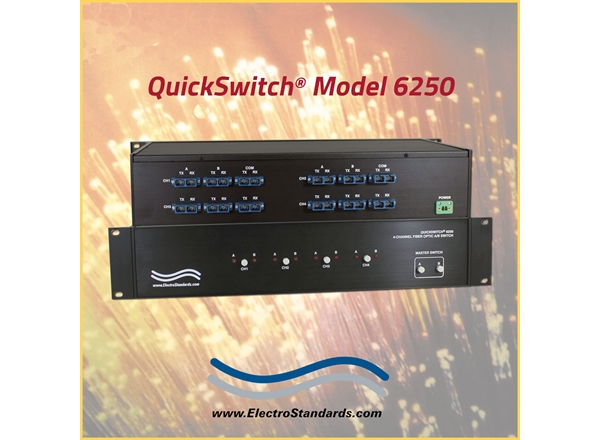 4-Channel SC Duplex A/B Fiber Optic Switch, Single Mode