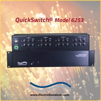 4-Channel A/B Fiber Optic Switch, with Voltage/Contact Closure Remote, 850 nm