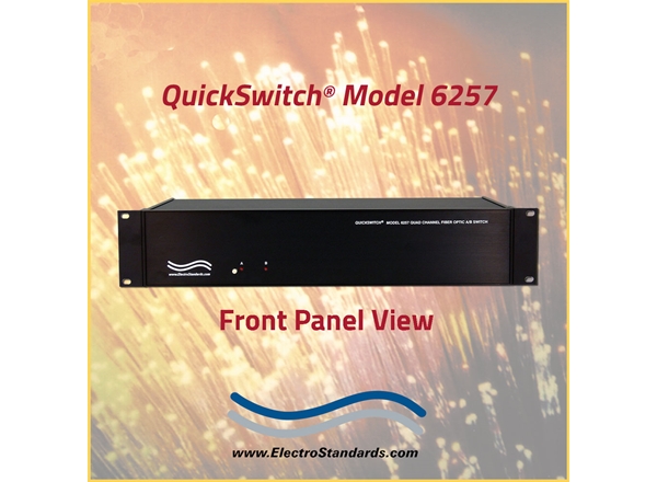 4-Channel A/B Fiber Optic Switch with Voltage/Contact Closure Remote,1300 nm