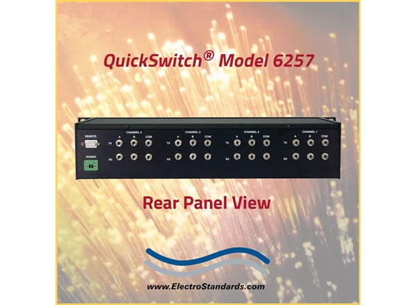 4-Channel A/B Fiber Optic Switch with Voltage/Contact Closure Remote,1300 nm