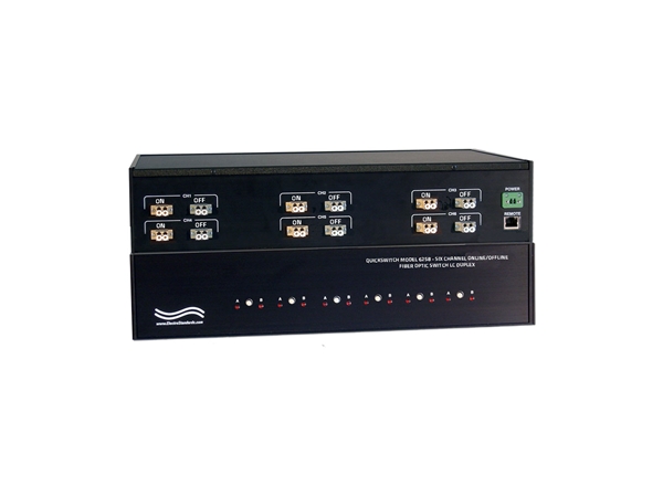 6-Channel Online/Offline SC Duplex Fiber Optic Switch