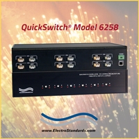 6-Channel Online/Offline SC Duplex Fiber Optic Switch