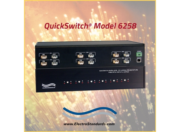 6-Channel Online/Offline SC Duplex Fiber Optic Switch
