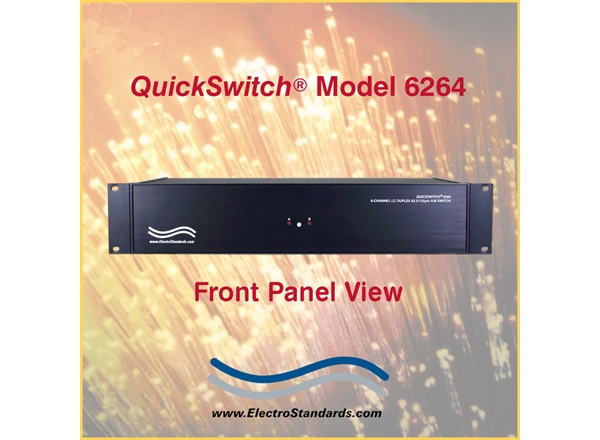 6-Channel A/B Fiber Optic Switch, LC duplex